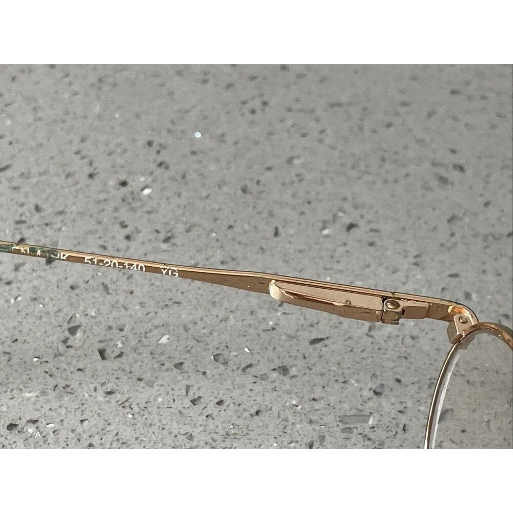 Kenmark Gallery Oval Flex Eyeglasses FRAMES ONLY 51-20-140 gold full rim READ